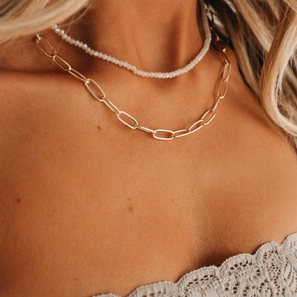 BOHO Love Jewelry - Ivory Layered Necklace